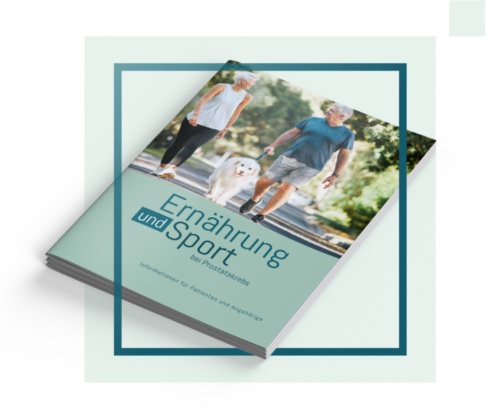 Titelbild der Patientenbroschüre „Ernährung und Sport"