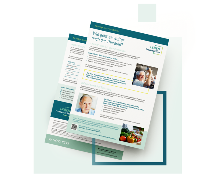Screenshot des Patientenflyers „PSMA-Nachsorge“
