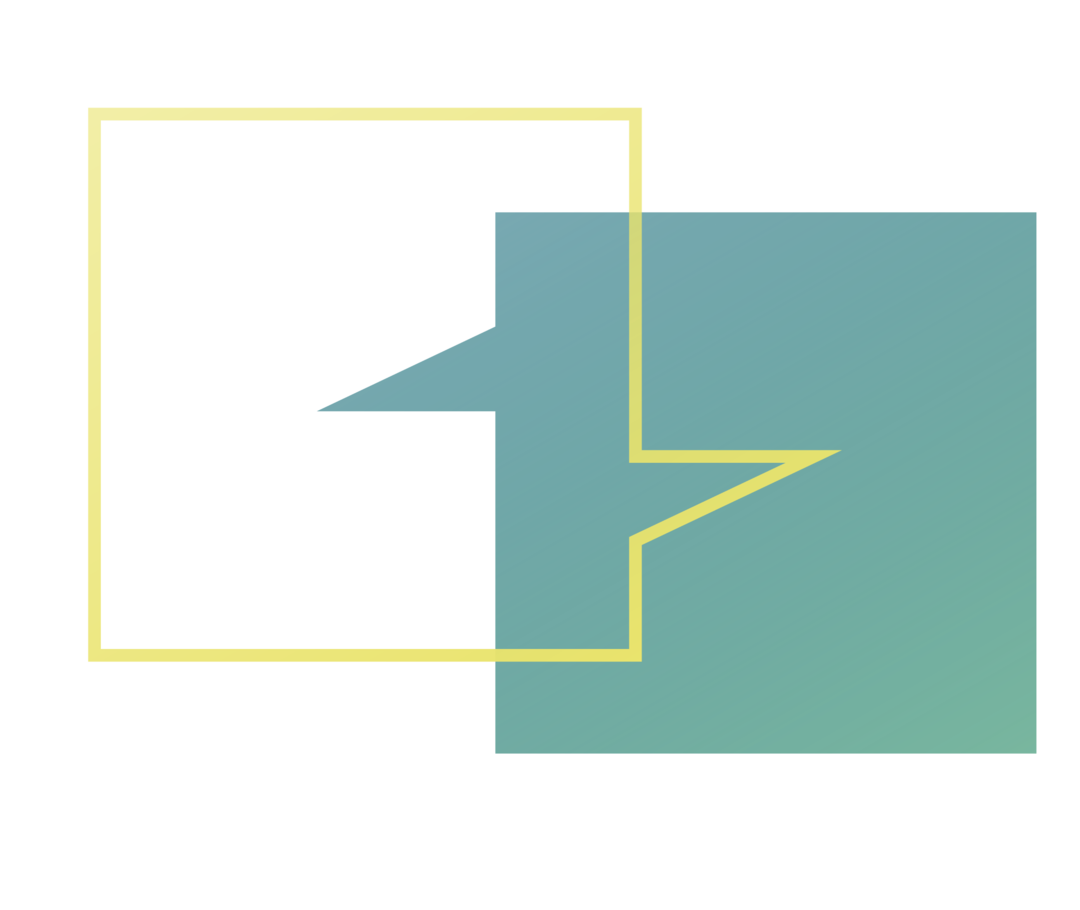 Abbildung zweier Sprechblasen 